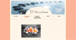 Desktop Screenshot of etre-en-devenir.com